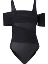 Pinko Open-shoulder Jersey Bodysuit