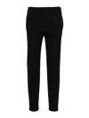 Pinko Black Slim-fit Tailored Trousers In Black