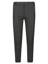 Pinko Black Cropped Leg Pant In Gray