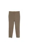 Pinko Tailored Green Trousers With Mid-rise Waist In Green