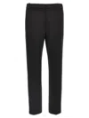 Pinko Bello Cigarette Pants In Milano Stitch In Black