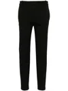 Pinko Tailored Black Trousers With Polished Silhouette In Black