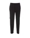 Pinko Tailored Black Trousers With Polished Silhouette In Black