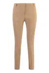 Pinko Bello Slim Cigarette Trousers In Neutral