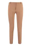 Pinko Trousers With Slit At The Back In Beige