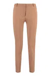 Pinko Trousers With Slit At The Back In Beige