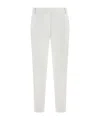 Pinko Tailored White Trousers With Side Pockets In White