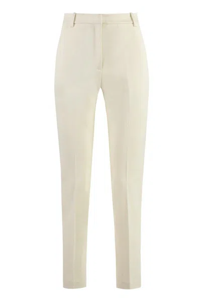 Pinko Bello Straight-leg Trousers In Beige