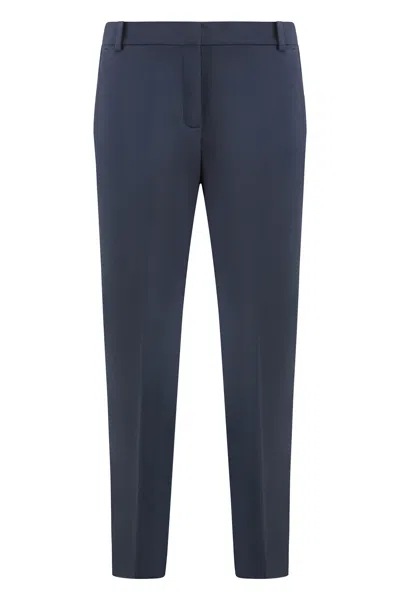 Pinko Bello Straight-leg Trousers In Blue