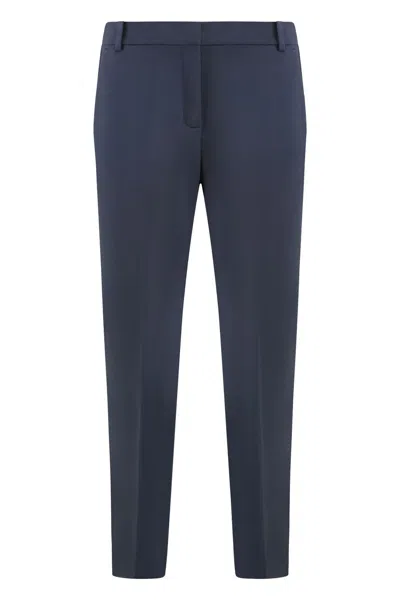 Pinko Bello Straight-leg Trousers In Blue