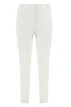 Pinko Bello Straight-leg Trousers In White