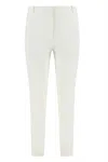 Pinko Tailored White Trousers With Side Pockets In White