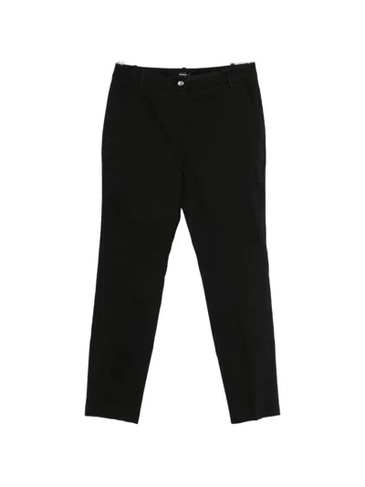 Pinko Bello Straight-leg Trousers In Black