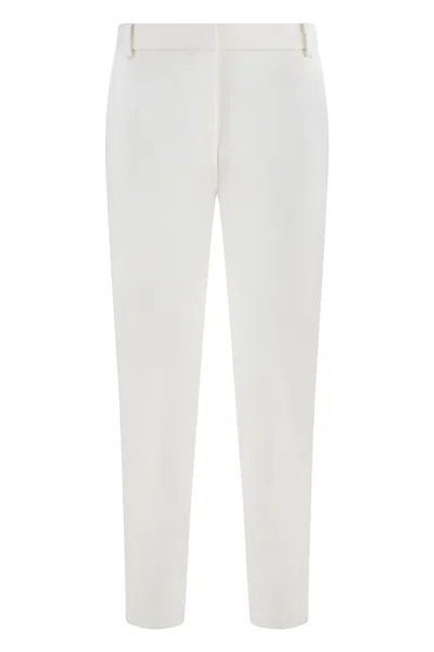 Pinko Bello Straight-leg Trousers In White