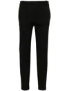Pinko Black Slim-fit Tailored Trousers In Black