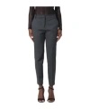 Pinko Bello Cigarette Pants In Milano Stitch In Black
