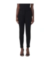 Pinko Bello Cigarette Pants In Milano Stitch In Black