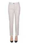 Pinko Bello Trousers In Light Grey