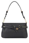 Pinko Mini Structured Studded Shoulder Bag In Black