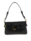 Pinko Mini Structured Studded Shoulder Bag In Black