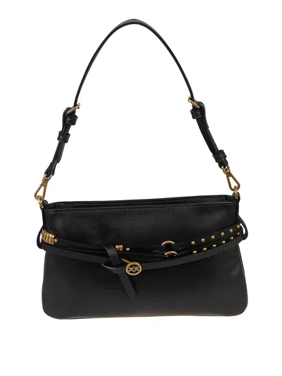 Pinko Belt Bag Mini Vitello Morbido In Gold