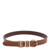 Pinko Adjustable Belts Multiple Loops Smooth Studs In Brown