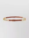 Pinko Chain Insert Belt Belts Brown In Multi