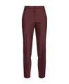 Pinko Belt-loop Casual Pants In Brown