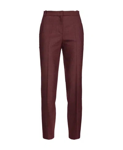 Pinko Belt-loop Casual Pants In Brown