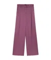 Pinko Belt-loop Casual Pants In Purple