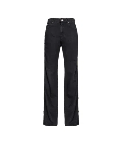 Pinko Belt-loop Jeans In Black