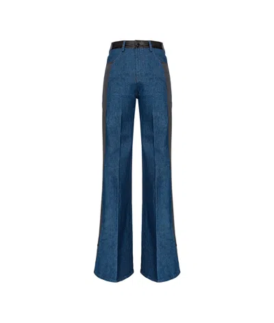 Pinko Belt Loop Jeans In Blue