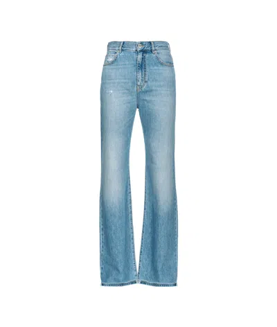 Pinko Belt-loop Jeans In Blue