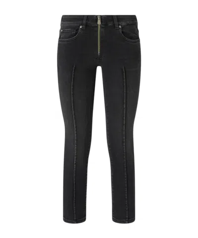 Pinko Belt Loops Jeans In Black