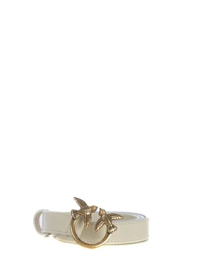 Pinko Belt  "love Berry" In Crema