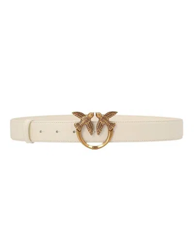 Pinko Belt  Love Berry Woman Leather M White - 100125-a0f1-z14q-m