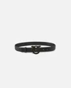 Pinko Ceinture De 3 Cm Avec Boucle Recouverte De Cuir In Black-antique Gold