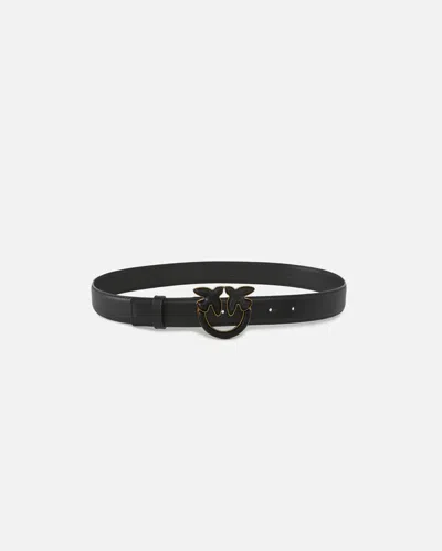 PINKO CEINTURE DE 3 CM AVEC BOUCLE RECOUVERTE DE CUIR