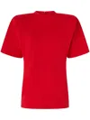 Pinko T-shirt À Manches Courtes Et Épaules Rembourrées In 红色