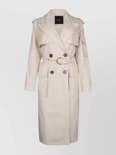 PINKO BELTED COAT WITH BACK VENT