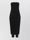 Pinko Belted Strapless Midi Jumpsuit In Black