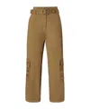Pinko Slouchy Cargo Pants With Belt