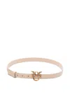 Pinko Beige Love Birds Buckle Belt