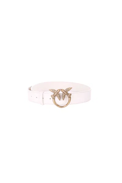 Pinko Belts In Bianco Oro Bianco