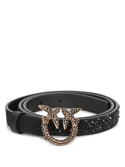 Pinko Love Berry H2 Strass Black Belt