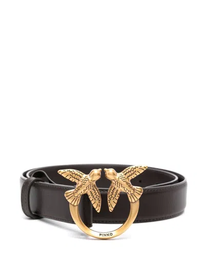 Pinko Belts Brown In Black