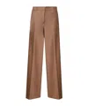 Pinko Benedetti Pants In Blended Wool In Brown