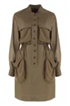 Pinko Green Benvenuto Dress