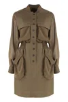 Pinko Green Benvenuto Dress