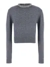 Pinko Berlino Pull Blend Wool In Gray